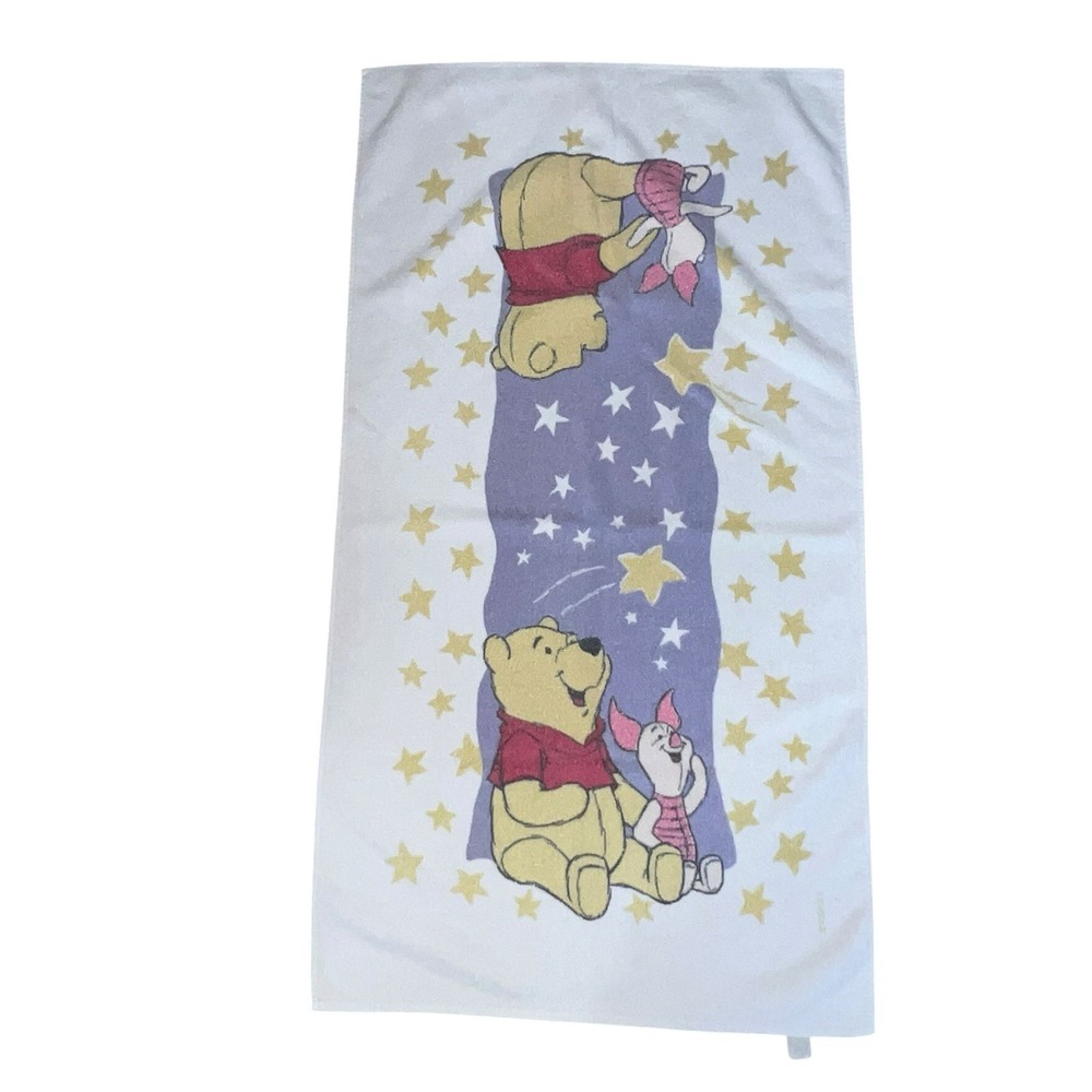 Vintage 90s Franco Winnie The Pooh & Friends Piglet Pool Beach Bath Towel Cotton